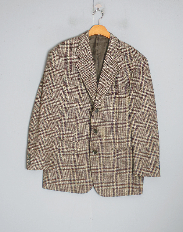 [빈티지샵 CAPTAIN]Silk, Wool Blend Tweed Blazer